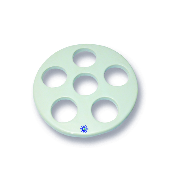 United Scientific Porcelain Desiccator Plate, Large Holes,  JDP140